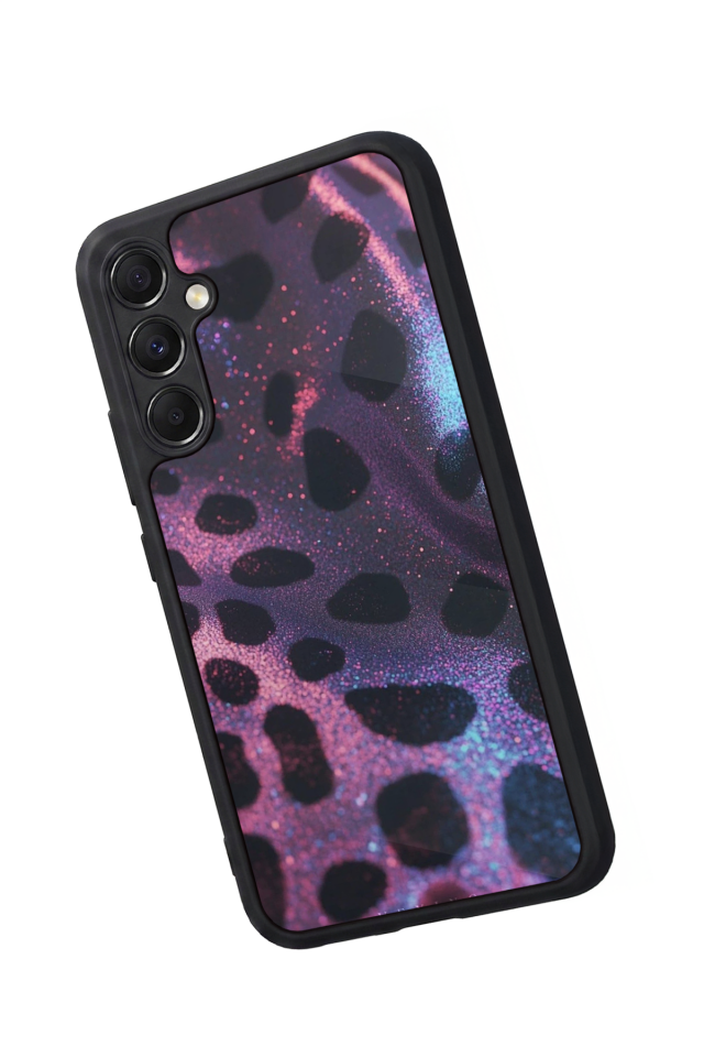 Samsung Galaxy M34 Uyumlu Hologram Leopar Tasarımlı Glossy Premium Kılıf