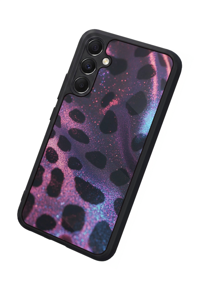 Samsung Galaxy M34 Uyumlu Hologram Leopar Tasarımlı Glossy Premium Kılıf
