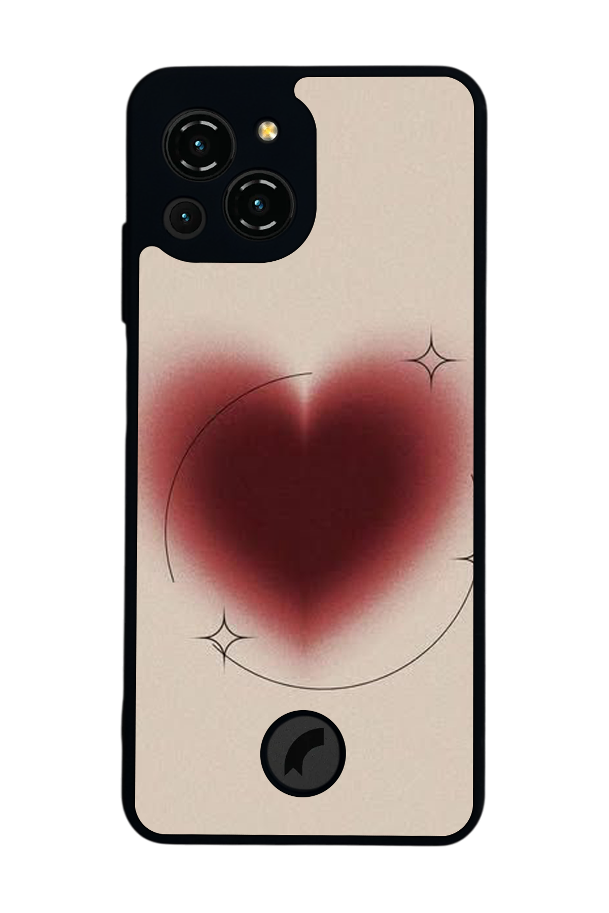 Reeder S23 Pro Max Uyumlu Kalp Love Tasarımlı Glossy Premium Kılıf