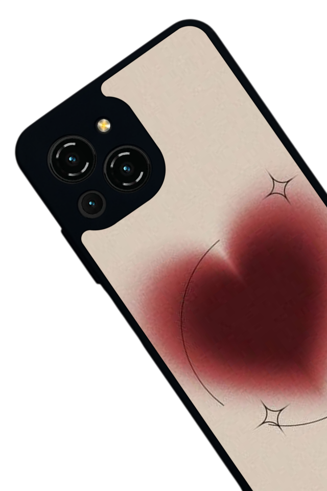 Reeder S23 Pro Max Uyumlu Kalp Love Tasarımlı Glossy Premium Kılıf