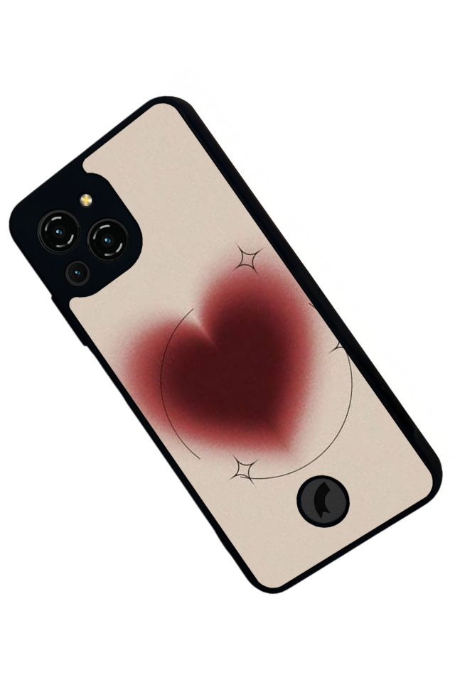 Reeder S23 Pro Max Uyumlu Kalp Love Tasarımlı Glossy Premium Kılıf