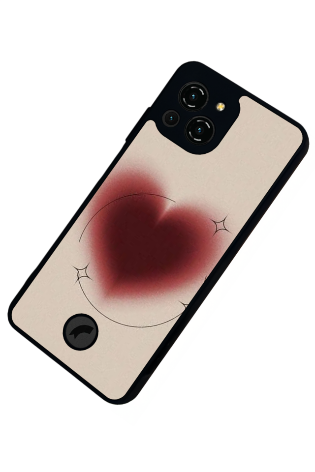 Reeder S23 Pro Max Uyumlu Kalp Love Tasarımlı Glossy Premium Kılıf