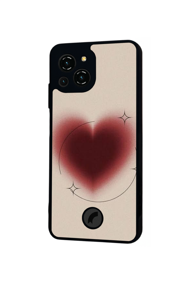 Reeder S23 Pro Max Uyumlu Kalp Love Tasarımlı Glossy Premium Kılıf