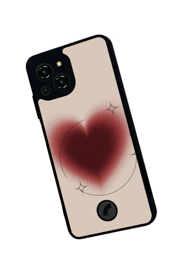 Reeder S23 Pro Max Uyumlu Kalp Love Tasarımlı Glossy Premium Kılıf