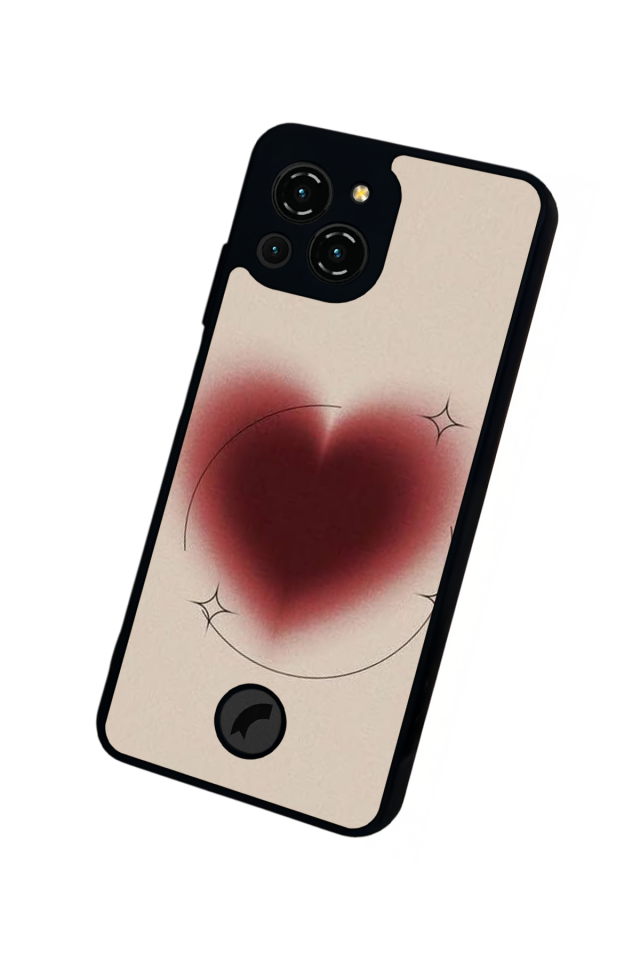 Reeder S23 Pro Max Uyumlu Kalp Love Tasarımlı Glossy Premium Kılıf