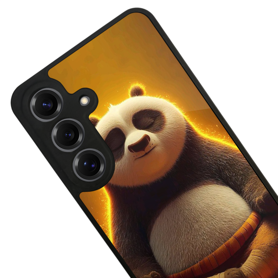 Samsung Galaxy S25 Uyumlu Kung Fu Panda Tasarımlı Glossy Premium Kılıf