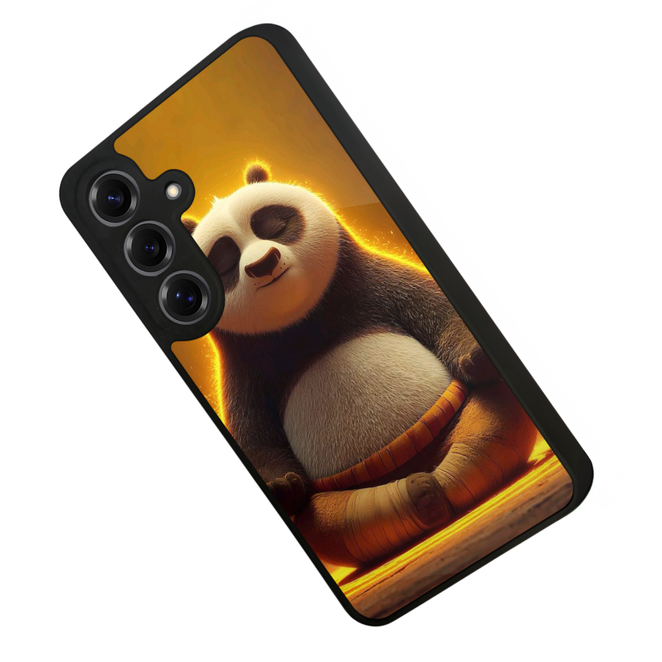 Samsung Galaxy S25 Uyumlu Kung Fu Panda Tasarımlı Glossy Premium Kılıf