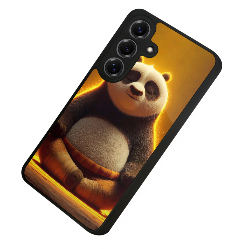 Samsung Galaxy S25 Uyumlu Kung Fu Panda Tasarımlı Glossy Premium Kılıf
