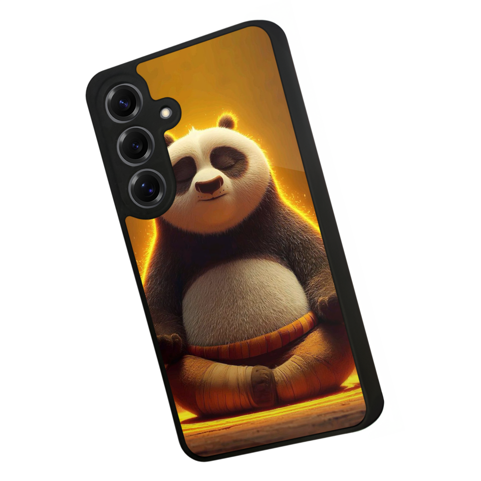 Samsung Galaxy S25 Uyumlu Kung Fu Panda Tasarımlı Glossy Premium Kılıf