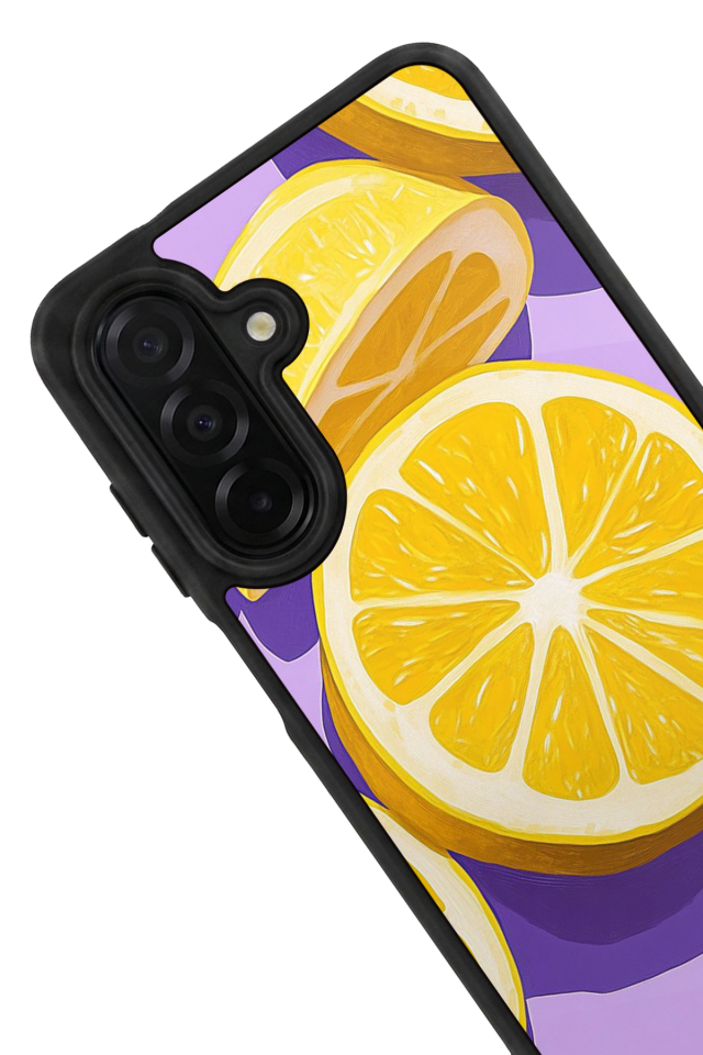 Samsung Galaxy A36 Uyumlu Limon Tasarımlı Glossy Premium Kılıf