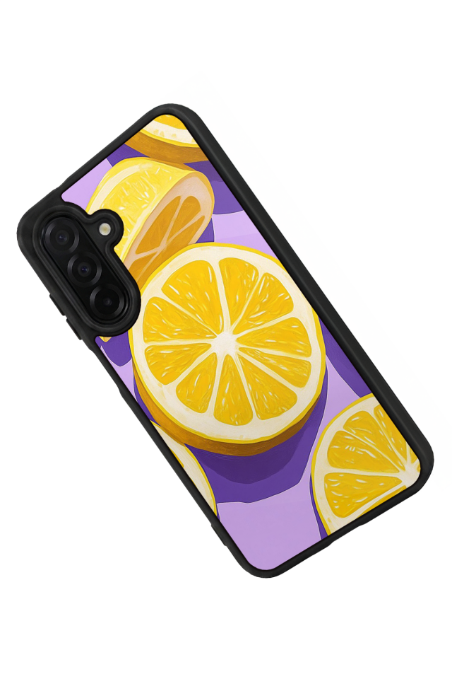 Samsung Galaxy A36 Uyumlu Limon Tasarımlı Glossy Premium Kılıf