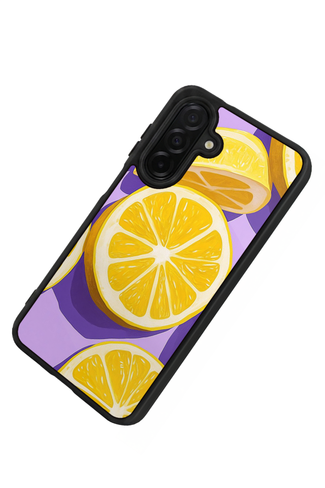 Samsung Galaxy A36 Uyumlu Limon Tasarımlı Glossy Premium Kılıf