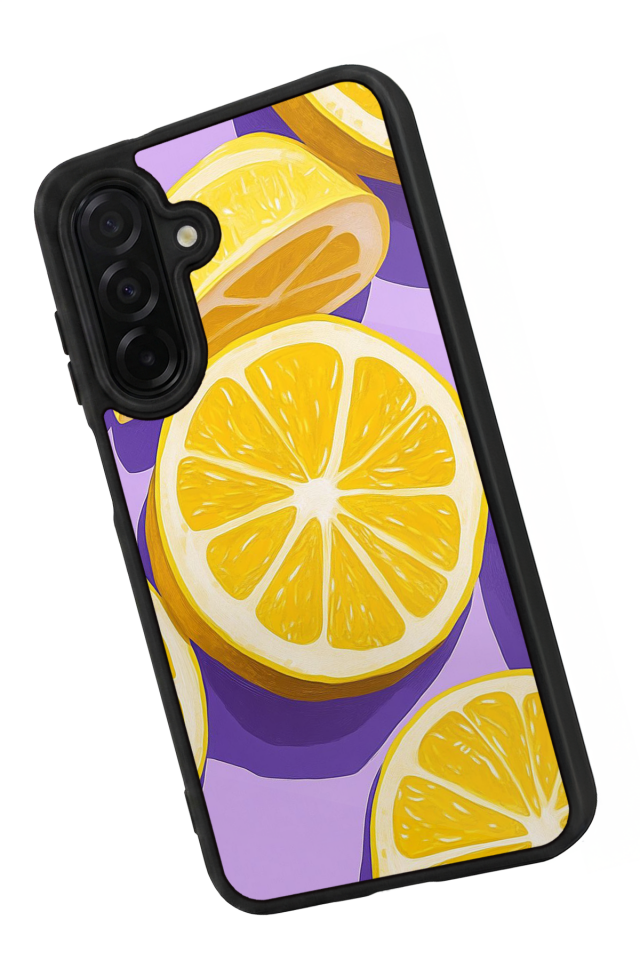 Samsung Galaxy A36 Uyumlu Limon Tasarımlı Glossy Premium Kılıf