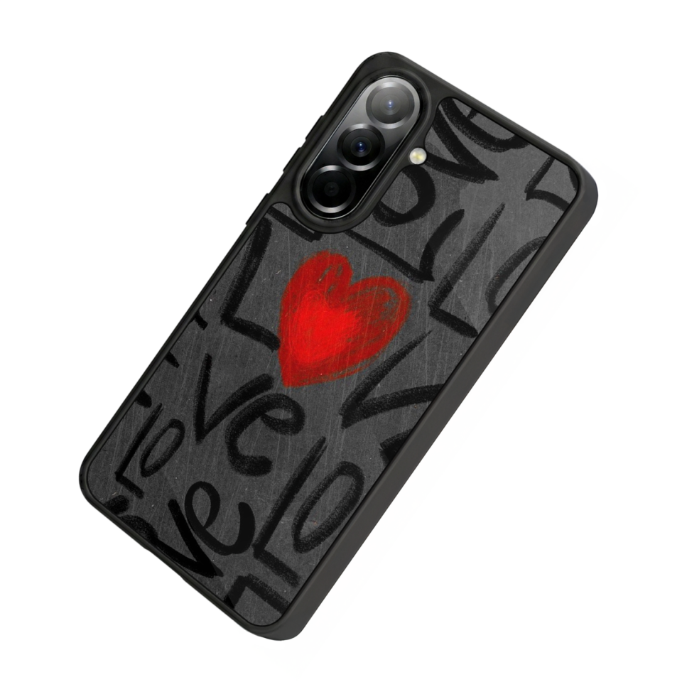 Samsung Galaxy A37 Uyumlu Love Tasarımlı Glossy Premium Kılıf