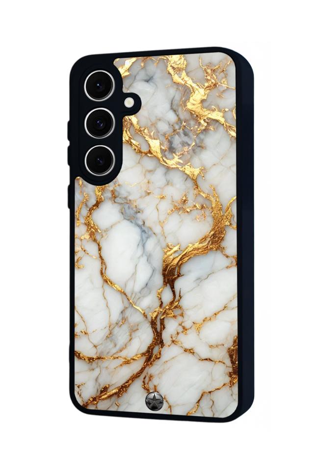 Samsung Galaxy A16 Uyumlu Mermer Marble Tasarımlı Glossy Premium Kılıf
