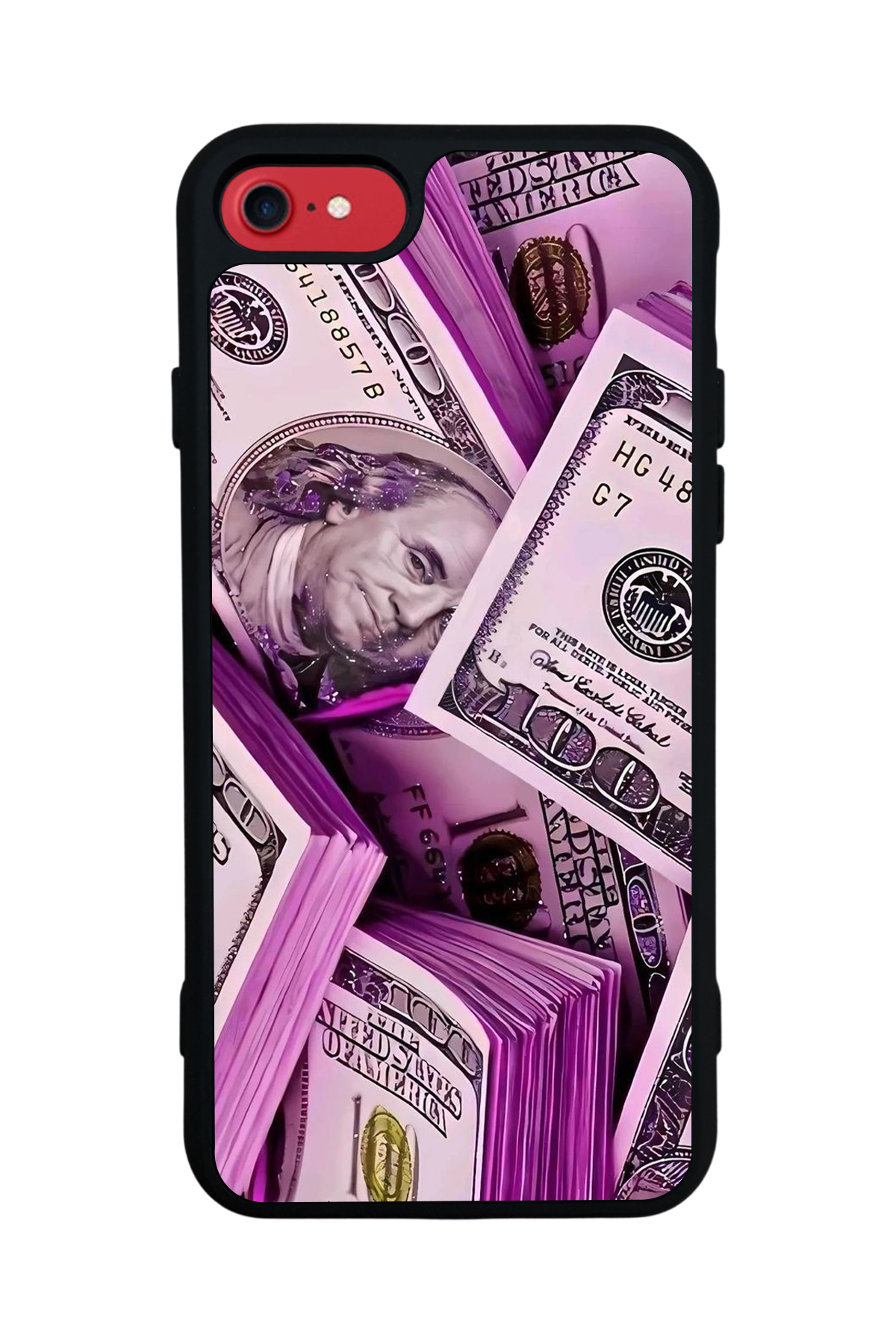 iPhone SE Uyumlu Money Para Tasarımlı Glossy Premium Kılıf