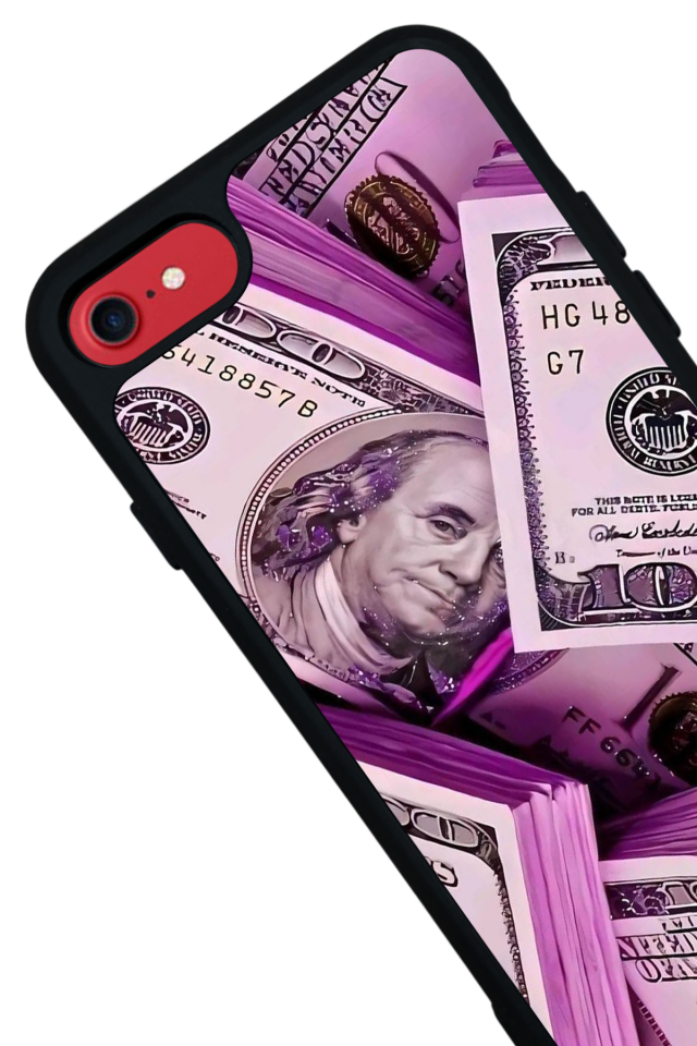 iPhone SE Uyumlu Money Para Tasarımlı Glossy Premium Kılıf