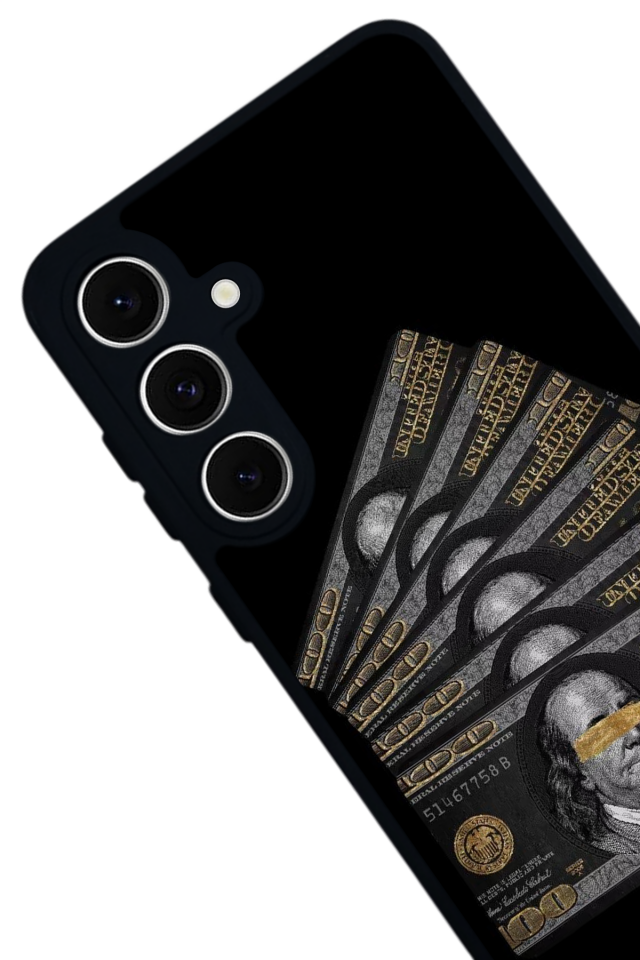 Samsung Galaxy S24 FE Uyumlu Para Tasarımlı Glossy Premium Kılıf
