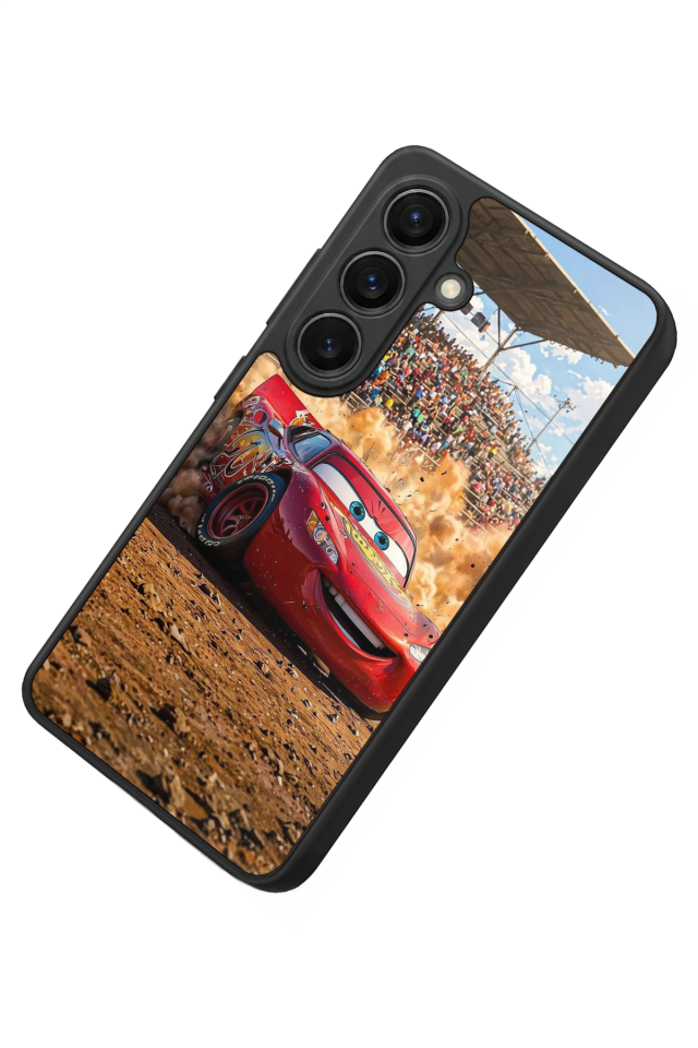 Samsung Galaxy S26 Uyumlu Şimsek McQueen Tasarımlı Glossy Premium Kılıf