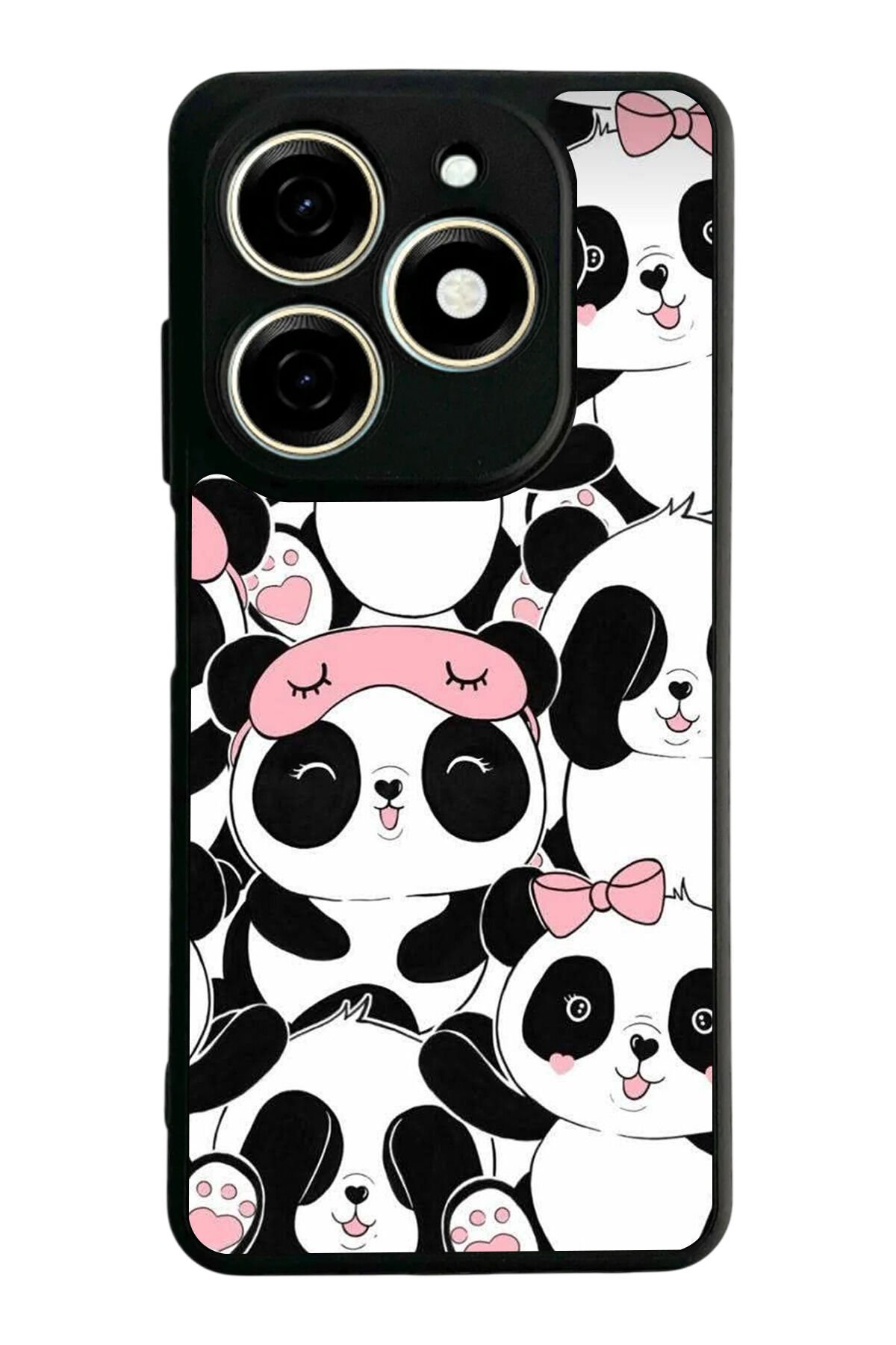 Tecno Spark 20/20C Uyumlu Panda Tasarımlı Glossy Premium Kılıf