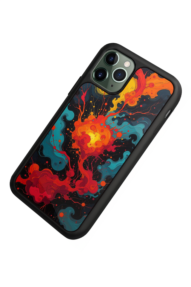 iPhone 11 Pro Uyumlu Abstract Tasarımlı Glossy Premium Kılıf