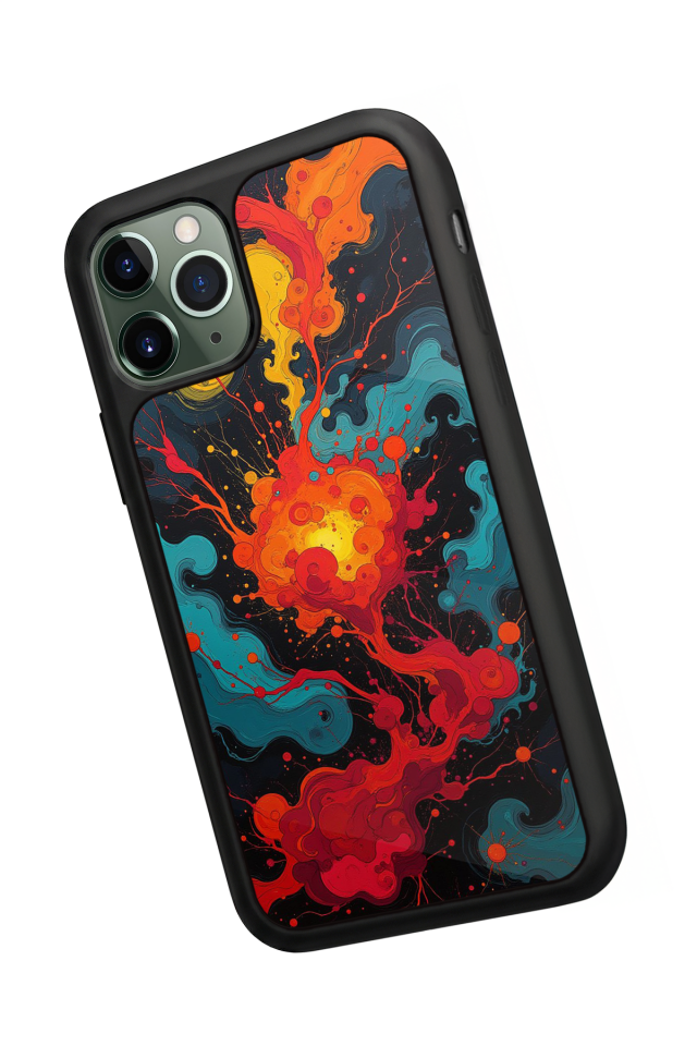 iPhone 11 Pro Uyumlu Abstract Tasarımlı Glossy Premium Kılıf