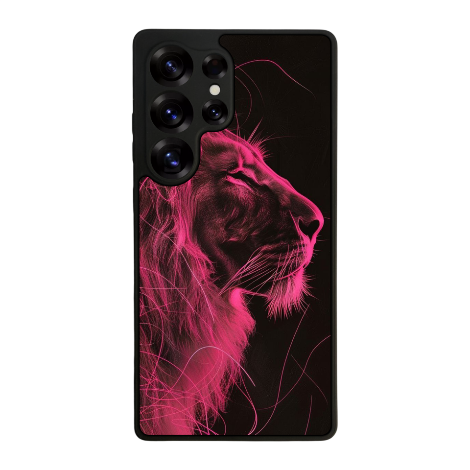Samsung Galaxy S25 Ultra Uyumlu Aslan Tasarımlı Glossy Premium Kılıf