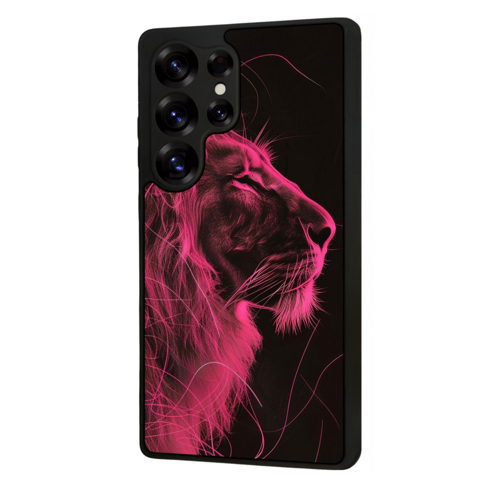 Samsung Galaxy S25 Ultra Uyumlu Aslan Tasarımlı Glossy Premium Kılıf