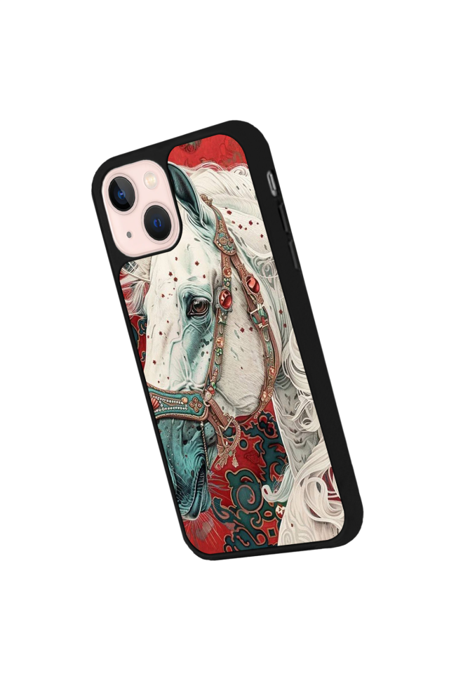 iPhone 13 Mini Uyumlu At Horse Tasarımlı Glossy Premium Kılıf