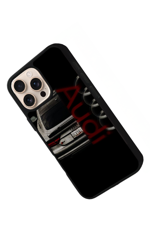 iPhone 16 Pro Max Uyumlu Audi Tasarımlı Glossy Premium Kılıf