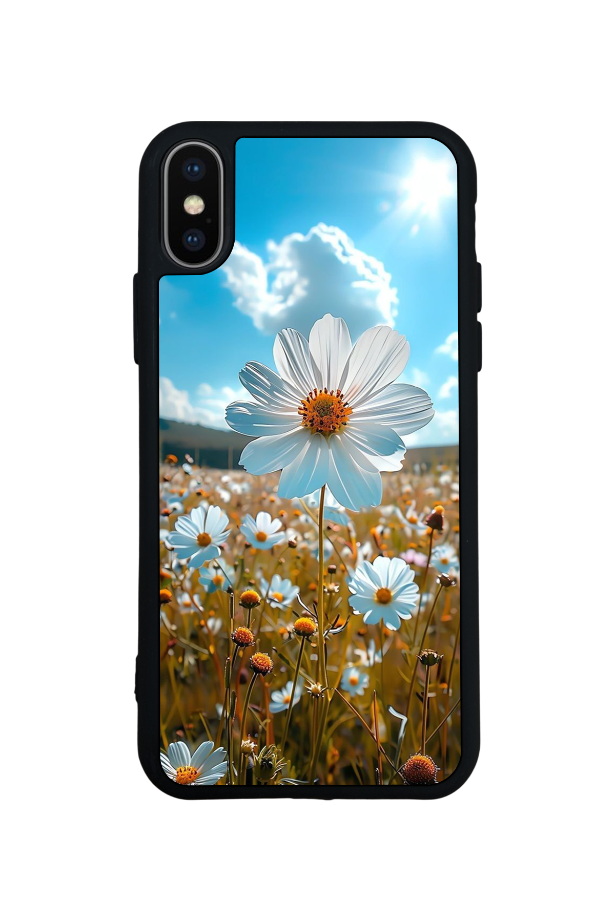 iPhone XS Max Uyumlu Cicek Tasarımlı Glossy Premium Kılıf