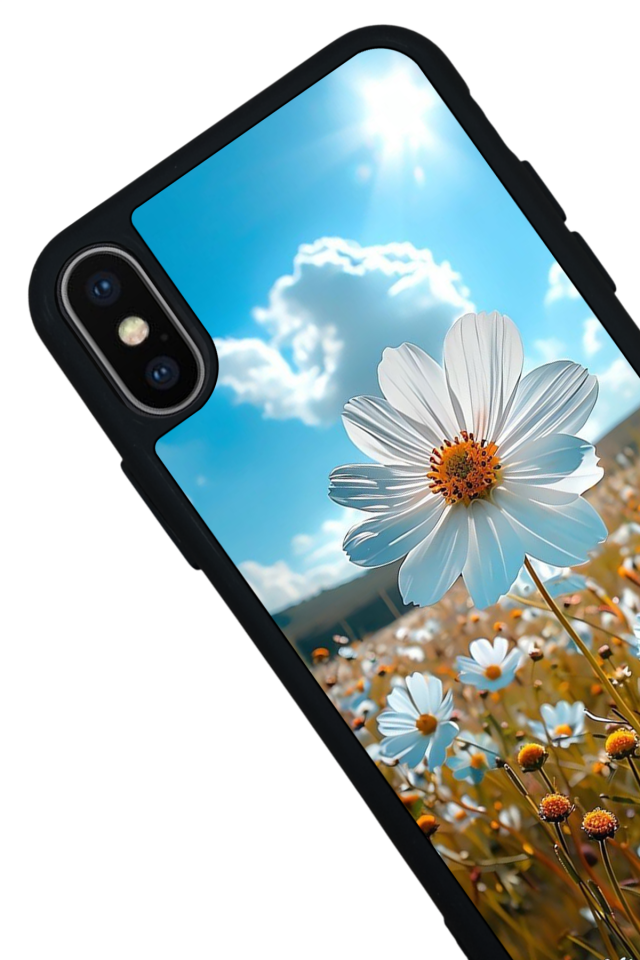 iPhone XS Max Uyumlu Cicek Tasarımlı Glossy Premium Kılıf
