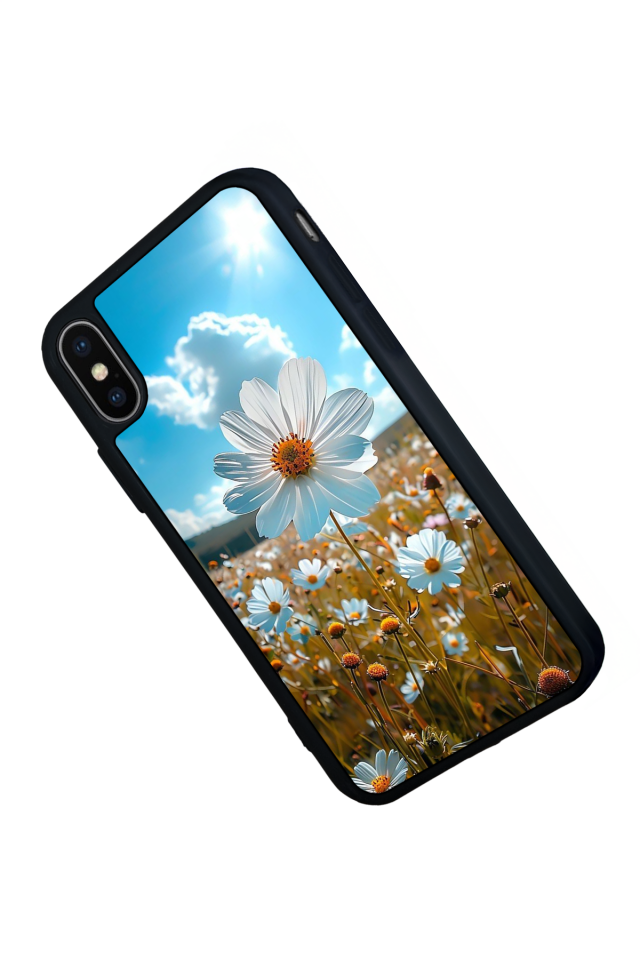 iPhone XS Max Uyumlu Cicek Tasarımlı Glossy Premium Kılıf