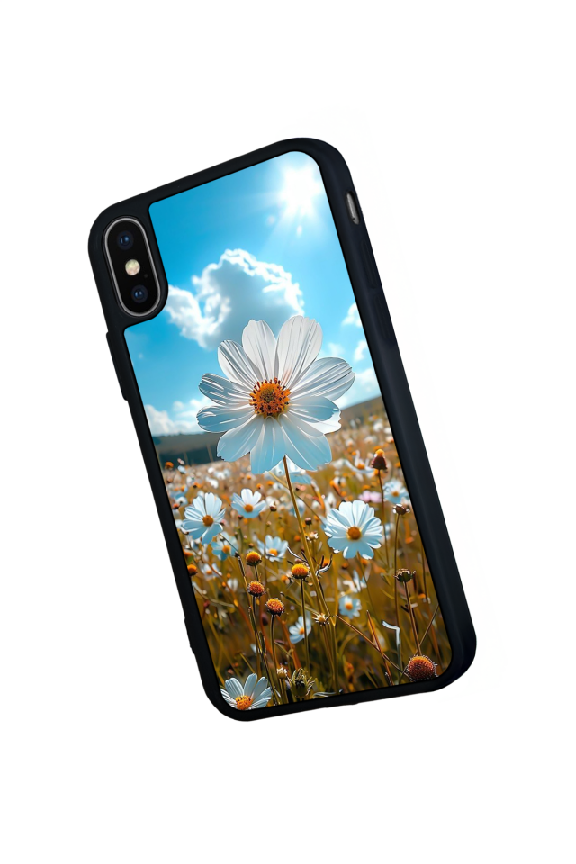 iPhone XS Max Uyumlu Cicek Tasarımlı Glossy Premium Kılıf