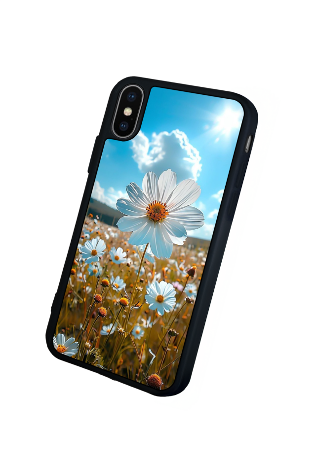 iPhone XS Max Uyumlu Cicek Tasarımlı Glossy Premium Kılıf