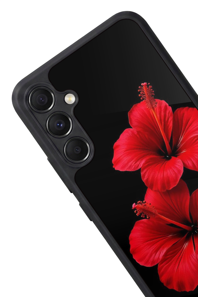 Samsung Galaxy A34 Uyumlu Cicek Tasarımlı Glossy Premium Kılıf