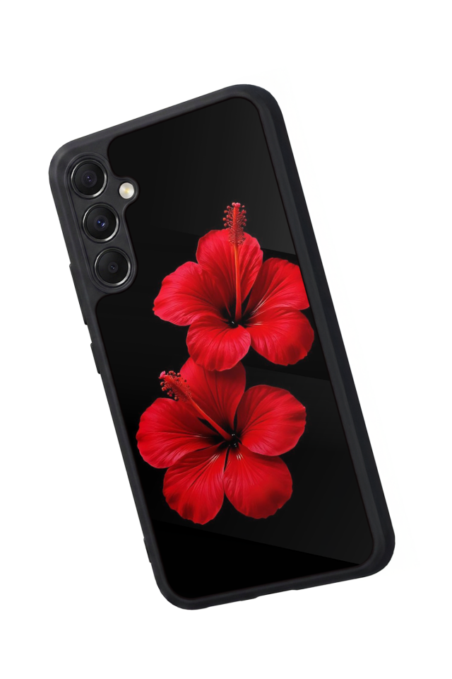 Samsung Galaxy A34 Uyumlu Cicek Tasarımlı Glossy Premium Kılıf