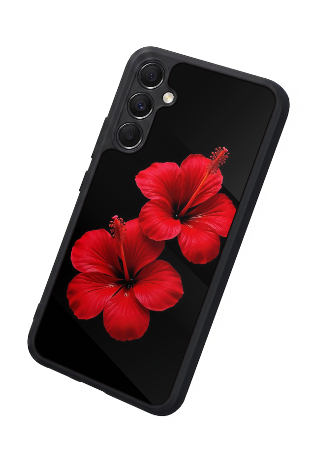 Samsung Galaxy A34 Uyumlu Cicek Tasarımlı Glossy Premium Kılıf
