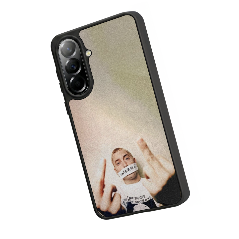 Samsung Galaxy A57 Uyumlu Eminem Tasarımlı Glossy Premium Kılıf