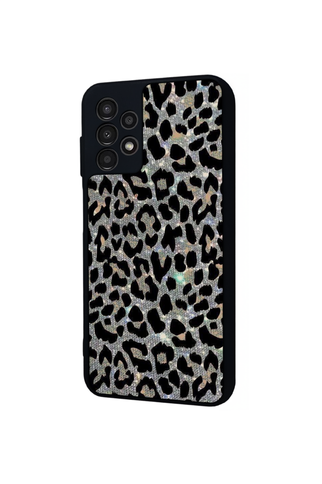 Samsung Galaxy A13 Uyumlu Hologram Leopar Tasarımlı Glossy Premium Kılıf