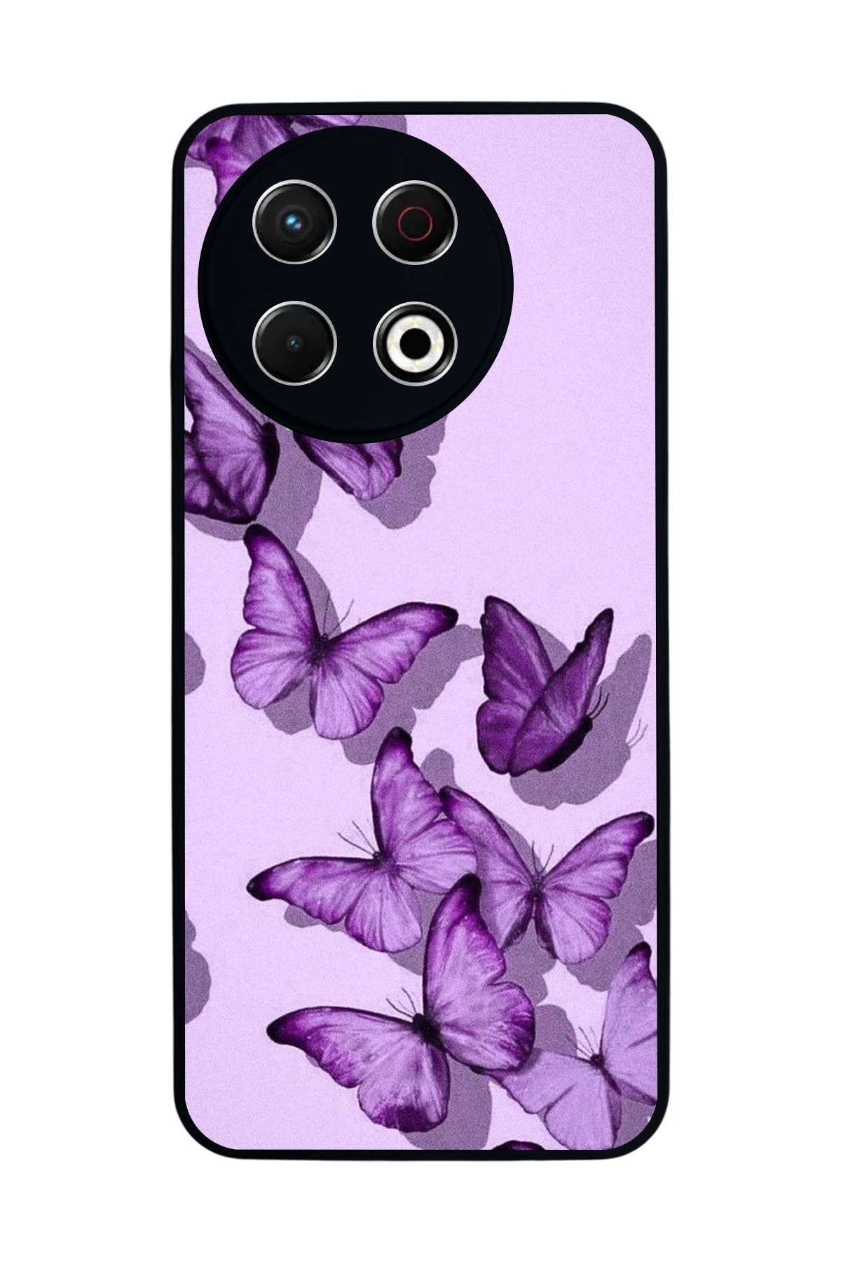 Tecno Spark 30 Pro Uyumlu Kelebek Tasarımlı Glossy Premium Kılıf