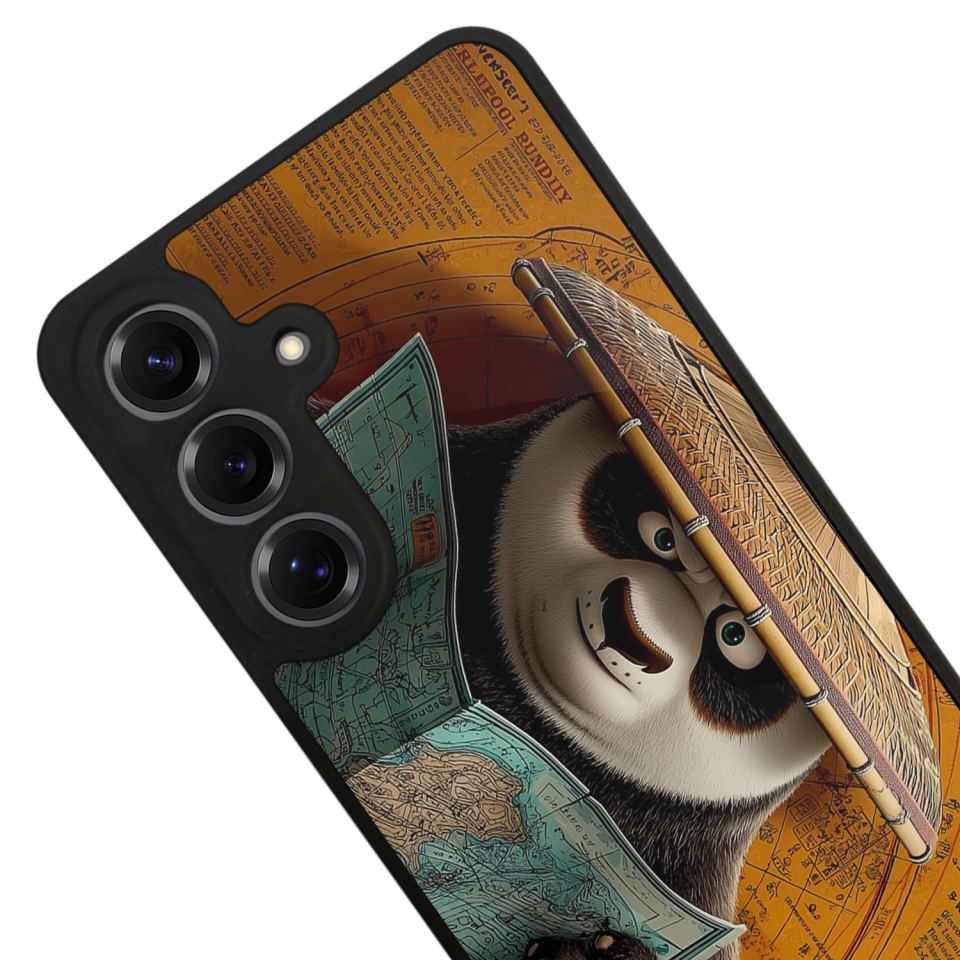 Samsung Galaxy S25 Uyumlu Kung Fu Panda Tasarımlı Glossy Premium Kılıf