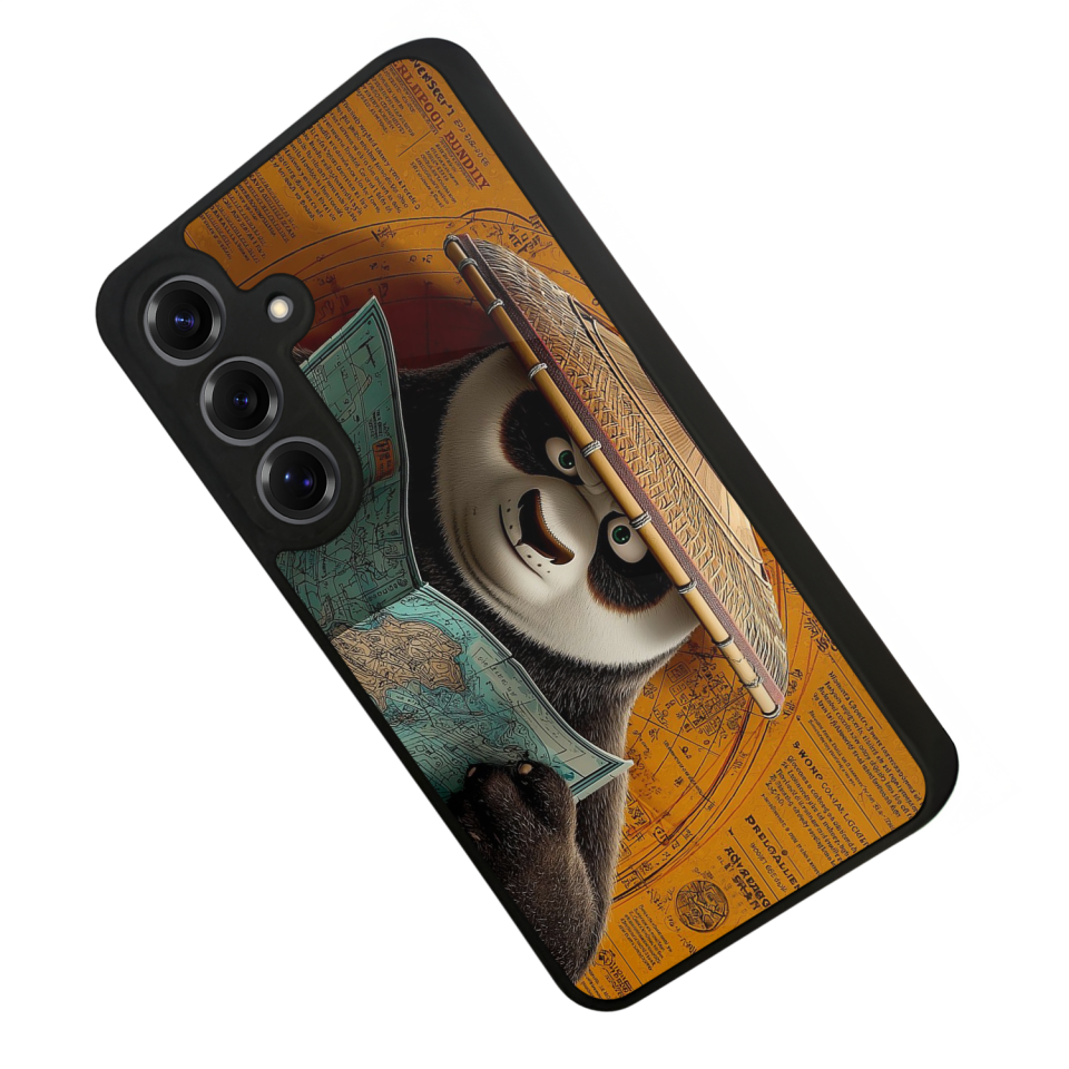 Samsung Galaxy S25 Uyumlu Kung Fu Panda Tasarımlı Glossy Premium Kılıf