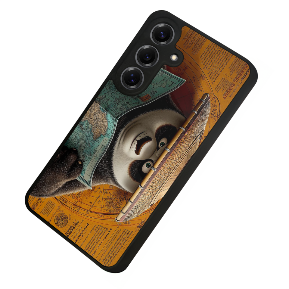 Samsung Galaxy S25 Uyumlu Kung Fu Panda Tasarımlı Glossy Premium Kılıf