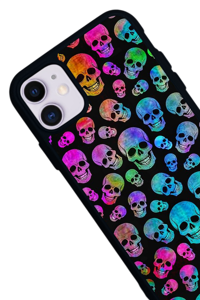 iPhone 11 Uyumlu KuruKafa Tasarımlı Glossy Premium Kılıf