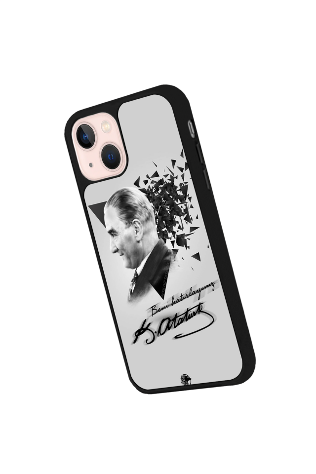 iPhone 15 Plus Uyumlu Mustafa Kemal Ataturk Tasarımlı Glossy Premium Kılıf