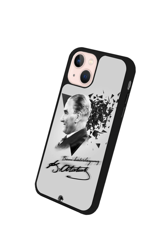 iPhone 15 Plus Uyumlu Mustafa Kemal Ataturk Tasarımlı Glossy Premium Kılıf