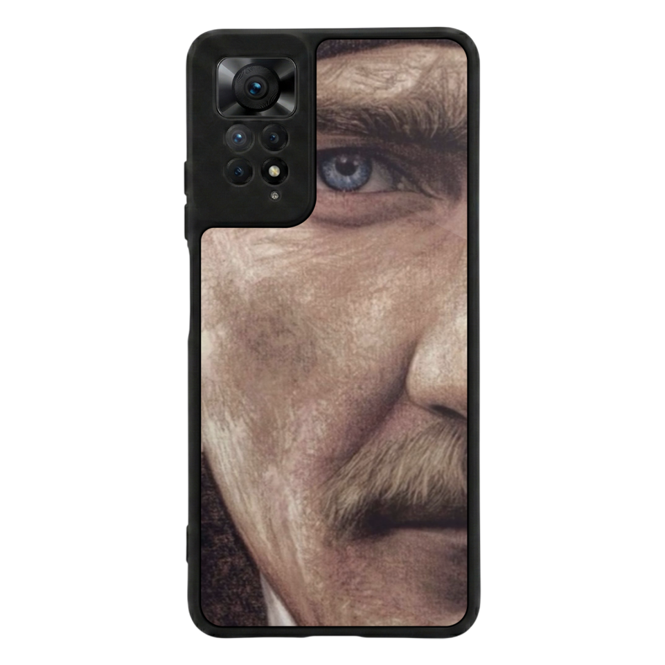 Xiaomi Redmi Note 11 Pro Uyumlu Mustafa Kemal Ataturk Tasarımlı Glossy Premium Kılıf