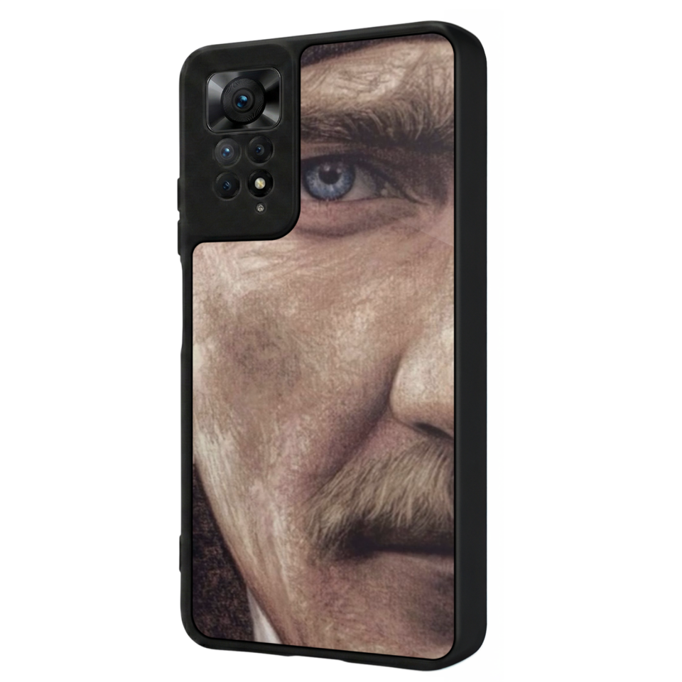 Xiaomi Redmi Note 11 Pro Uyumlu Mustafa Kemal Ataturk Tasarımlı Glossy Premium Kılıf
