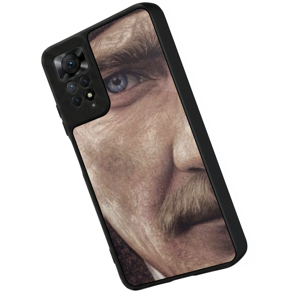 Xiaomi Redmi Note 11 Pro Uyumlu Mustafa Kemal Ataturk Tasarımlı Glossy Premium Kılıf